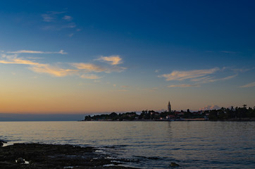 The small village on the Istrian west coast