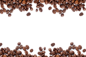 Coffee beans. Isolated on a white background.