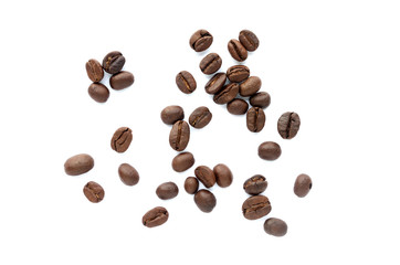 Coffee beans. Isolated on a white background.