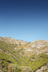 Fototapeta na wymiar landscape image of mountain in spain
