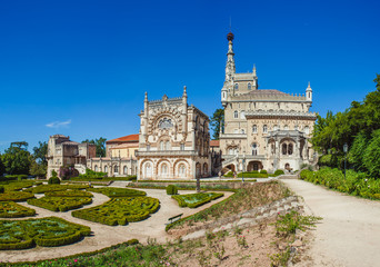 Fototapeta na wymiar A historic palace hotel in Portugal