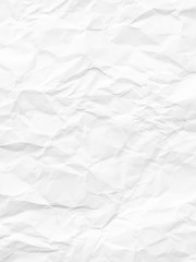 white crumpled paper texture for background.