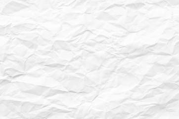 white crumpled paper texture for background.