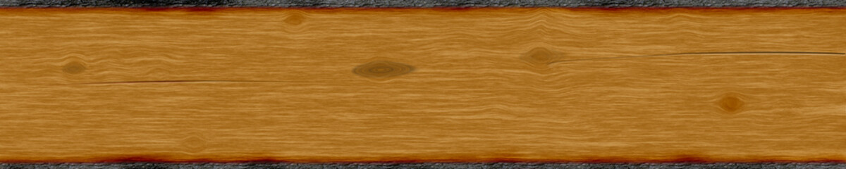 Fototapeta premium Kirsche altes Holzbrett mit Rissen und Knoten. Panorama Hintergrund