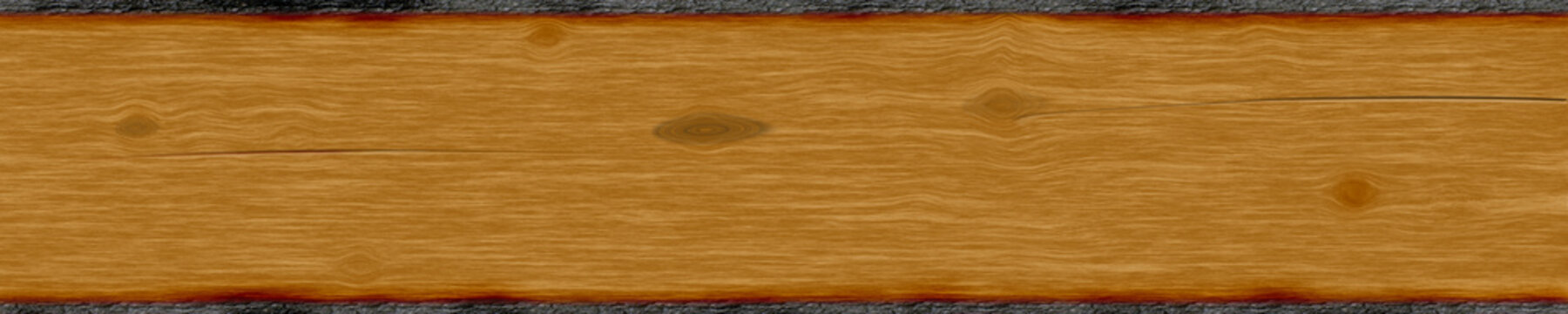 Kirsche altes Holzbrett mit Rissen und Knoten. Panorama Hintergrund