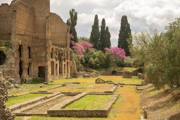 Tivoli - Villa Adriana in Rome - archaeological landmark in Italy 
