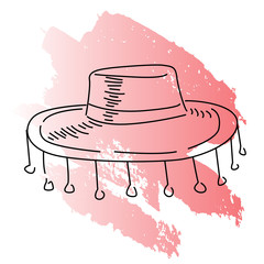 Mexican hat doodle