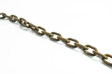Obraz premium chain isolated on white background