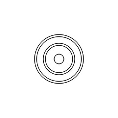 Target icon. Business goal symbol