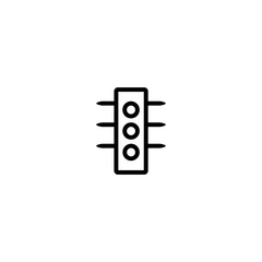 Traffic light icon. Road symbol