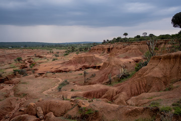 Panorama roccioso in Kenya 