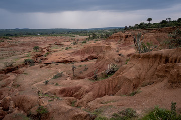 Panorama roccioso in Kenya 