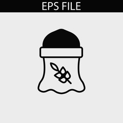 Seed bag icon. EPS vector file