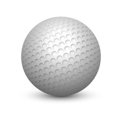Textured golf ball with shadow or shade