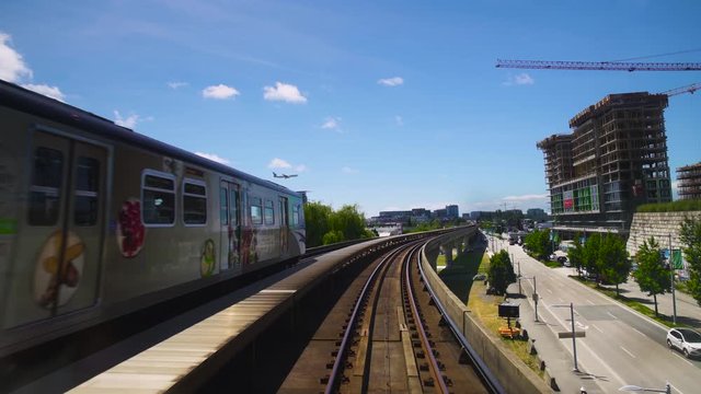 Beautiful Outdoor Train Forward 