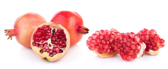 pomegranate isolated on white background