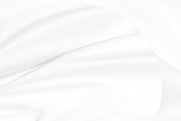 Soft fabric curve abstract shape copy space white background