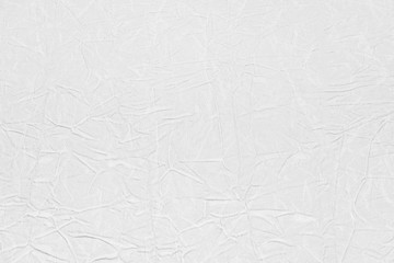 White crumpled leather texture. fabric with folds imitation under genuine leather. background. wallpaper