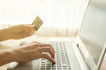 Someone is shopping online.