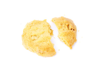Cookie isolated on white background for snack and dessert concept