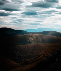Paysage de montagne au Pays Basque en France