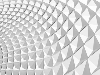 Abstract white geometric background 3 d