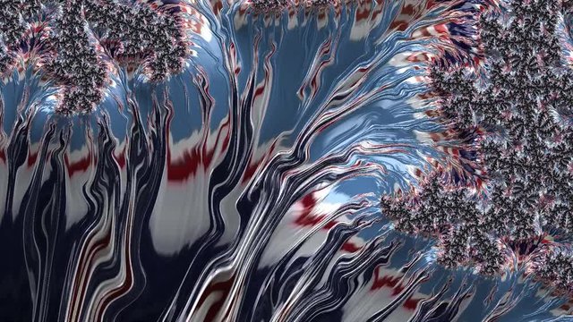 Patriotic flag Mandelbrot set exhibit an elaborate and infinitely complicated boundary that reveals progressively ever-finer recursive detail at increasing magnifications