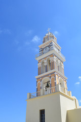 katholische Kirche in Firá -Santorini, Griechenland