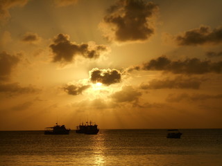Obraz premium sunset on sea