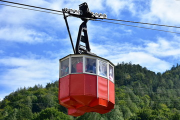 cable car near Bad Reichenhall in Germany
