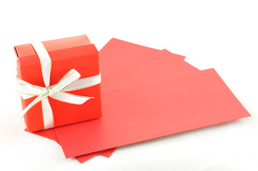 gift box and red envelope