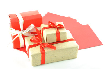 gift box and red envelope