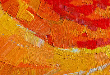 Abstract background of oil paint texture on canvas, background