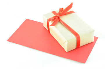 gift box and red envelope