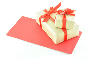 gift box and red envelope