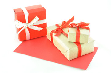 gift box and red envelope