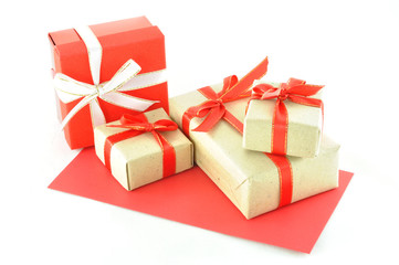 gift box and red envelope