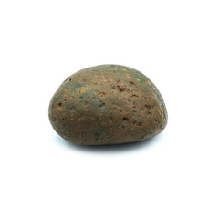 Big granite rock stone, isolated on the white background.