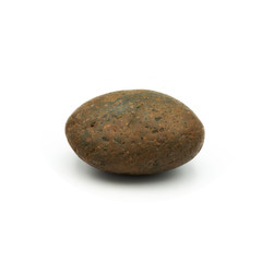 Big granite rock stone, isolated on the white background.