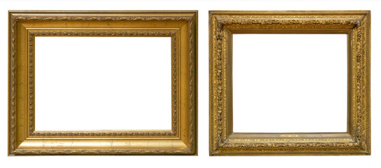 Antique gold antique picture frames