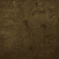 Urban concrete wall background with grooves and bubbles. Cement gray wall. Urban and industrialization art concept. Texture like concrete, stone, cement, plaster.. Poster mockup. Сloseup studio shot.