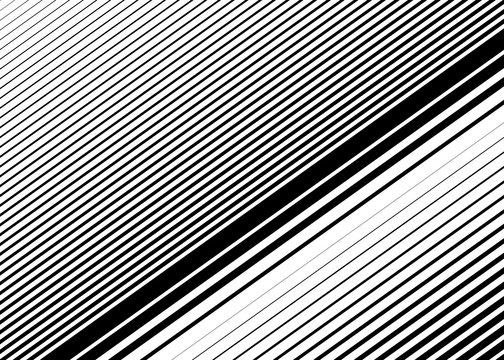 Oblique, diagonal dynamic lines pattern. Straight parallel skew stripes illustration. Slope, asymmetric lineal, linear element.