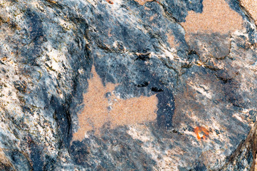 Sea stone texture. Panel texture. Spots gray red background. Background fill. Natural stone background.