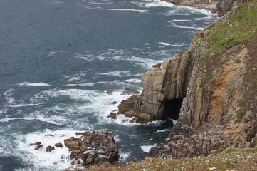 Coastal cliffs at Lands end