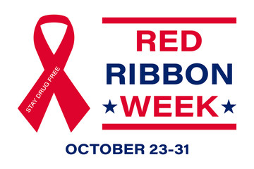 National Red Ribbon Week takes place every year on October 23-31. Is an alcohol, tobacco, and other drug and violence prevention awareness campaign observed annually in October in the United States.