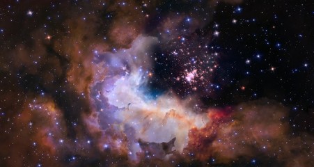 galaxy in space with stars and nebula