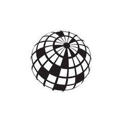 Disco ball graphic design template vector isolated