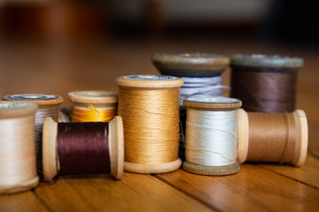 Fototapeta na wymiar Sewing Thread Collection