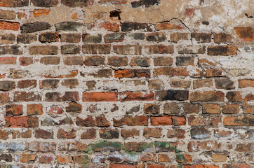 Red brick wall texture