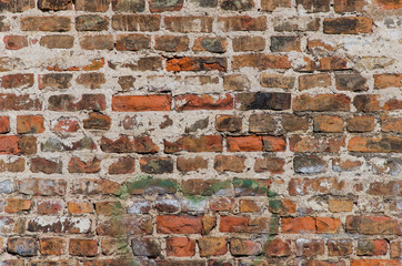 Red brick wall texture